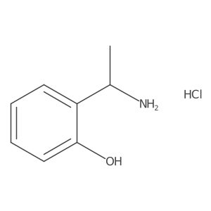 (R)-2-(1-Aminoethyl)phenol hydrochloride结构式