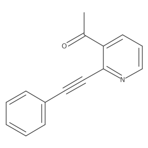 1-(2-(Phenylethynyl)pyridin-3-yl)ethanone结构式