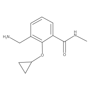 3-(Aminomethyl)-2-cyclopropoxy-N-methylbenzamide Structure