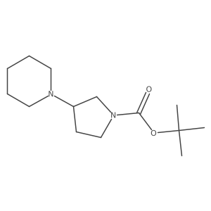 Tert-butyl 3-(piperidin-1-yl)pyrrolidine-1-carboxylate Structure