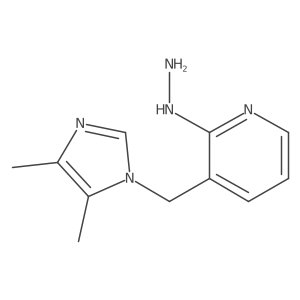 3-[(4,5-Dimethyl-1H-imidazol-1-yl)methyl]-2-hydrazinylpyridine Structure