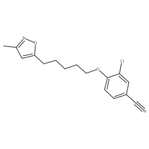 3-Chloro-4-[[5-(3-methyl-5-isoxazolyl)pentyl]oxy]benzonitrile Structure