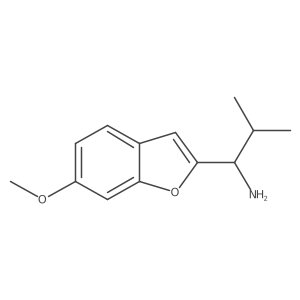 1-(6-Methoxy-1-benzofuran-2-yl)-2-methylpropan-1-amine Structure