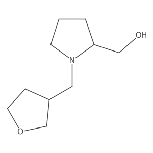 (1-((Tetrahydrofuran-3-yl)methyl)pyrrolidin-2-yl)methanol Structure