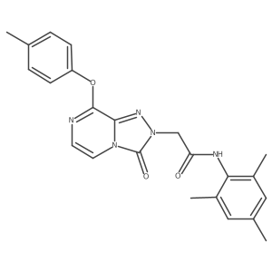 N-mesityl-2-(3-oxo-8-(p-tolyloxy)-[1,2,4]triazolo[4,3-a]pyrazin-2(3H)-yl)acetamide结构式
