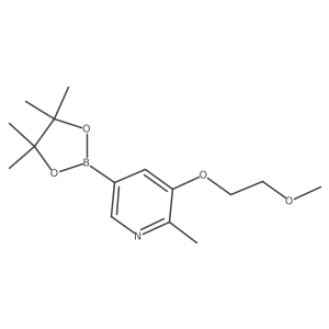 3-(2-Methoxyethoxy)-2-methyl-5-(4,4,5,5-tetramethyl-[1,3,2]dioxaborolan-2-yl)pyridine Structure