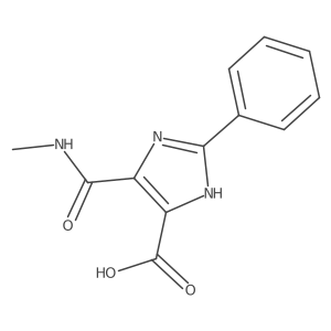 4-(methylcarbamoyl)-2-phenyl-1H-imidazole-5-carboxylic acid Structure