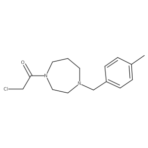 2-Chloro-1-[4-(p-tolylmethyl)-1,4-diazepan-1-yl]ethanone Structure