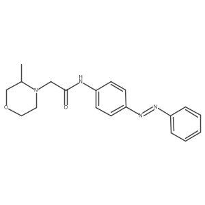 4-Morpholineacetamide, 3-methyl-N-[4-(2-phenyldiazenyl)phenyl]-结构式