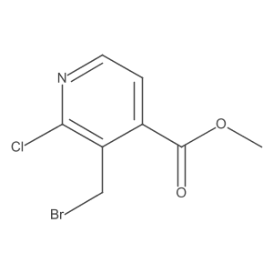 Methyl 3-(bromomethyl)-2-chloroisonicotinate Structure