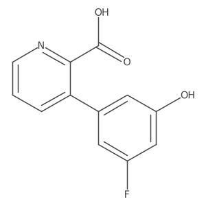 3-(3-Fluoro-5-hydroxyphenyl)picolinic acid Structure