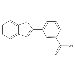 4-[Benzo(b)thiophen-2-yl]picolinic acid结构式