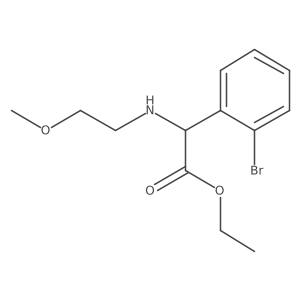 Ethyl 2-(2-bromophenyl)-2-[(2-methoxyethyl)amino]acetate Structure
