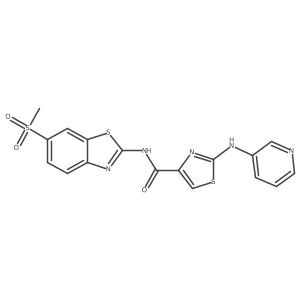 N-(6-(methylsulfonyl)benzo[d]thiazol-2-yl)-2-(pyridin-3-ylamino)thiazole-4-carboxamide Structure
