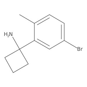 1-(5-Bromo-2-methylphenyl)cyclobutan-1-amine Structure