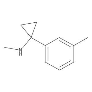 N-methyl-1-(3-methylphenyl)cyclopropan-1-amine结构式