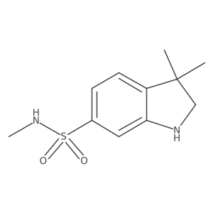 N,3,3-trimethyl-2,3-dihydro-1H-indole-6-sulfonamide Structure