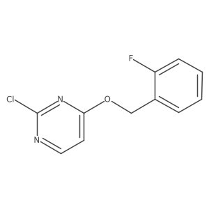 2-Chloro-4-[(2-fluorophenyl)methoxy]pyrimidine结构式