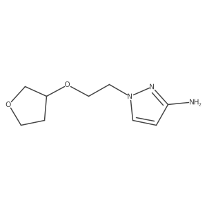 1-(2-((Tetrahydrofuran-3-yl)oxy)ethyl)-1h-pyrazol-3-amine结构式