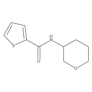N-(tetrahydro-2H-pyran-3-yl)thiophene-2-carboxamide结构式