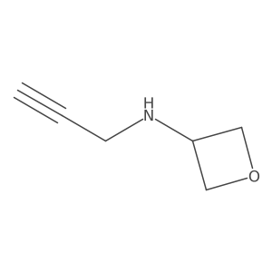 N-(prop-2-yn-1-yl)oxetan-3-amine结构式