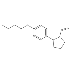 2-(6-(Butylamino)pyridin-3-yl)pyrrolidine-1-carbaldehyde结构式