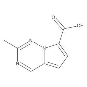 2-Methylpyrrolo[2,1-f][1,2,4]triazine-7-carboxylicacid结构式