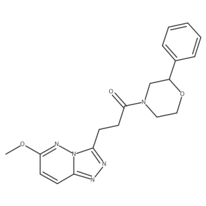 3-(6-Methoxy[1,2,4]triazolo[4,3-b]pyridazin-3-yl)-1-(2-phenylmorpholin-4-yl)propan-1-one Structure