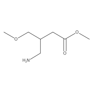 Methyl 4-amino-3-(methoxymethyl)butanoate结构式