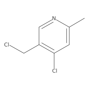 4-Chloro-5-(chloromethyl)-2-methylpyridine Structure