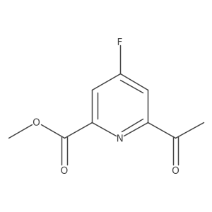 Methyl 6-acetyl-4-fluoropyridine-2-carboxylate Structure