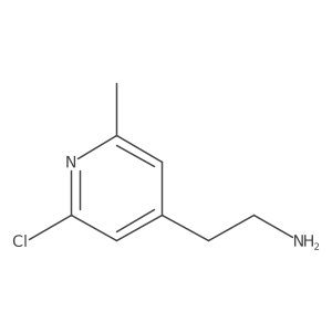 2-(2-Chloro-6-methylpyridin-4-YL)ethanamine Structure