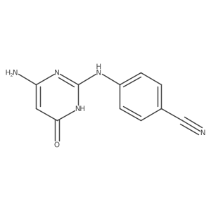 4-(4-Amino-6-hydroxypyrimidin-2-ylamino)benzonitrile Structure