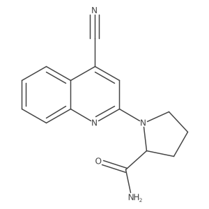 1-(4-Cyanoquinolin-2-yl)pyrrolidine-2-carboxamide Structure