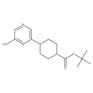 tert-Butyl 4-(6-aminopyrazin-2-yl)piperidine-1-carboxylate结构式
