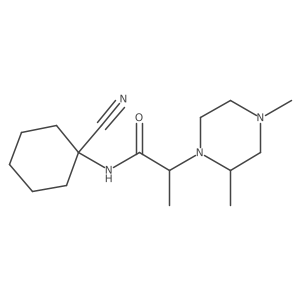 N-(1-cyanocyclohexyl)-2-(2,4-dimethylpiperazin-1-yl)propanamide Structure
