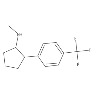 N-methyl-2-[4-(trifluoromethyl)phenyl]cyclopentan-1-amine结构式