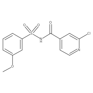2-chloro-N-(3-methoxybenzenesulfonyl)pyridine-4-carboxamide Structure