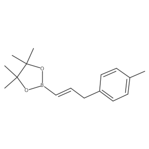 4,4,5,5-tetramethyl-2-[(E)-3-(4-methylphenyl)prop-1-enyl]-1,3,2-dioxaborolane结构式