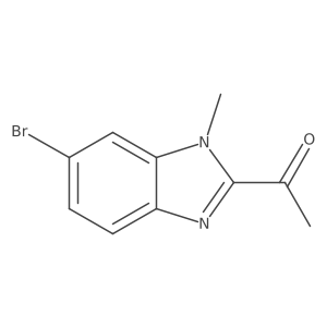 1-(6-Bromo-1-methyl-1H-benzimidazol-2-yl)ethanone结构式