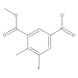 Methyl 3-fluoro-2-methyl-5-nitrobenzoate Structure