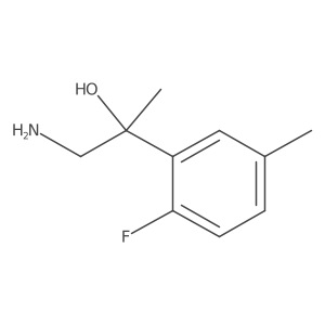1-Amino-2-(2-fluoro-5-methylphenyl)propan-2-ol结构式