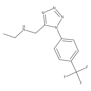 N-[[1-[4-(trifluoromethyl)phenyl]tetrazol-5-yl]methyl]ethanamine Structure