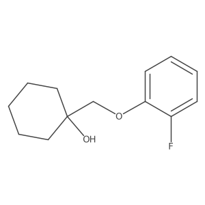 1-((2-Fluorophenoxy)methyl)cyclohexan-1-ol Structure
