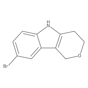 8-Bromo-1,3,4,5-tetrahydropyrano[4,3-b]indole结构式