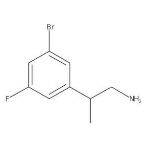 2-(3-Bromo-5-fluorophenyl)propan-1-amine结构式