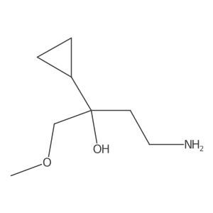 4-Amino-2-cyclopropyl-1-methoxybutan-2-ol Structure