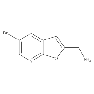 {5-Bromofuro[2,3-b]pyridin-2-yl}methanamine结构式