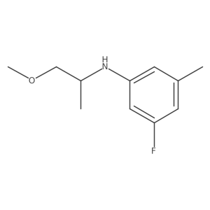 3-fluoro-N-(1-methoxypropan-2-yl)-5-methylaniline结构式