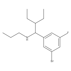 Benzenemethanamine, 3-bromo-alpha-(1-ethylpropyl)-5-fluoro-N-propyl-结构式
